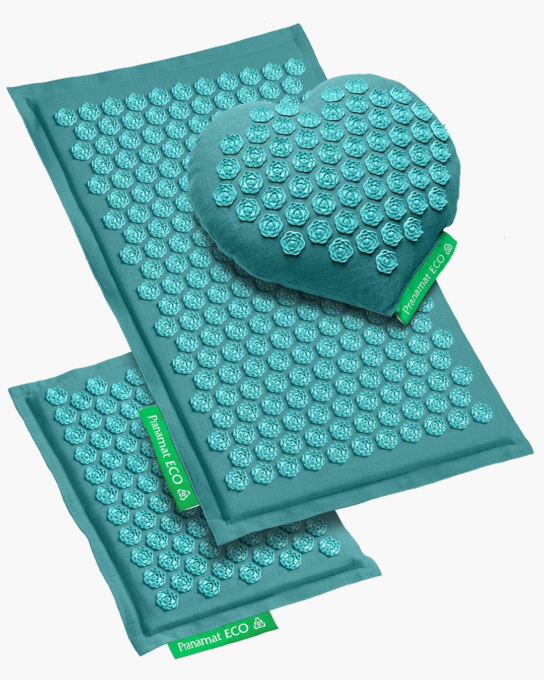 Pranamat + подушка-сердце + мини Бирюзовый Насыщенный